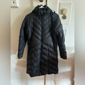 Patagonia long down jacket, black size M